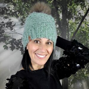 RIL GRANNY STITCH HATS- CROCHET - FAUX FUR